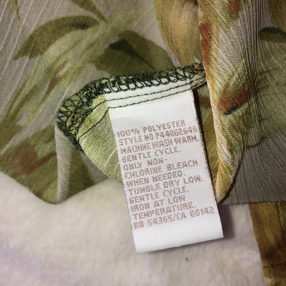 Floral see-through button down shirt - Picture 5 of 5